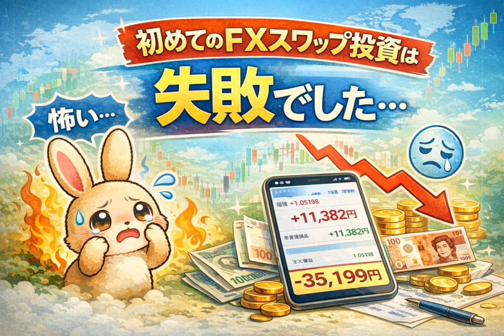 初めてのFXスワップ投資は失敗でした・・・