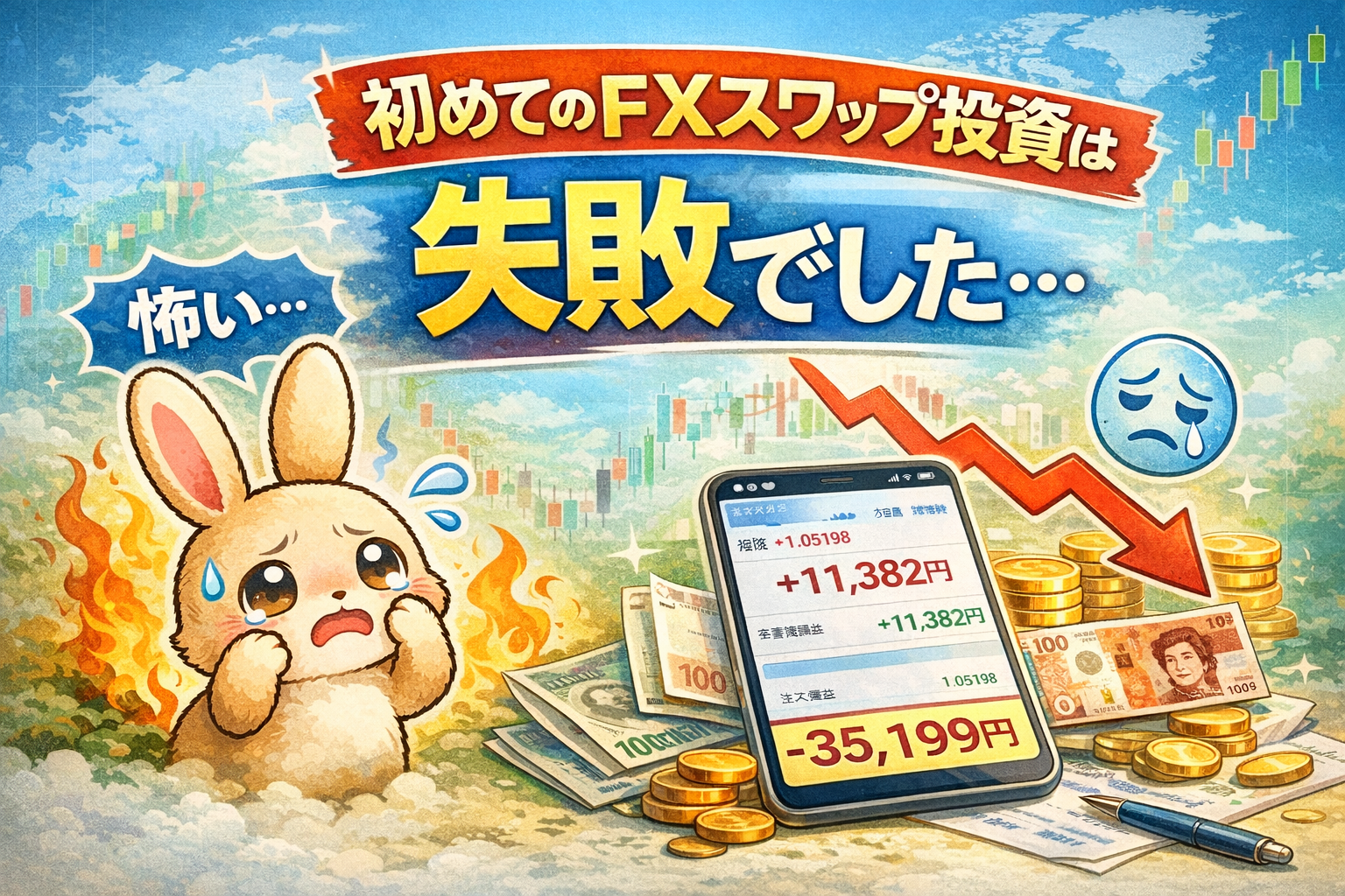 初めてのFXスワップ投資は失敗でした・・・