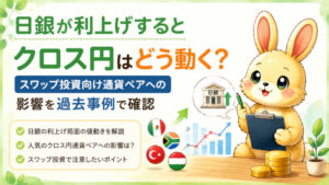 日銀が利上げするとクロス円はどう動く？スワップ投資への影響を過去事例で確認