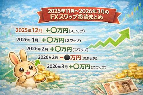 【運用実績】2025年11月〜2026年3月のFXスワップ投資まとめ