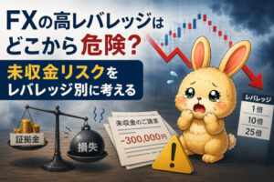 FXの高レバレッジはどこから危険？未収金リスクをレバレッジ別に考える